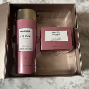 Goldwell kerasilk color shampoo 250 ml and intensive luster mask 200 ml.